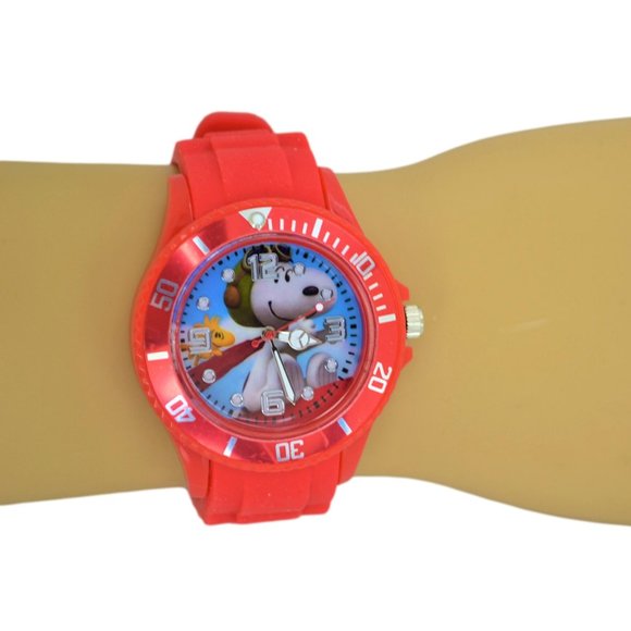 New Snoopy Gift Set Wrist Watch & Drawstring Large Backpack For Children Boys . - Picture 2 of 11